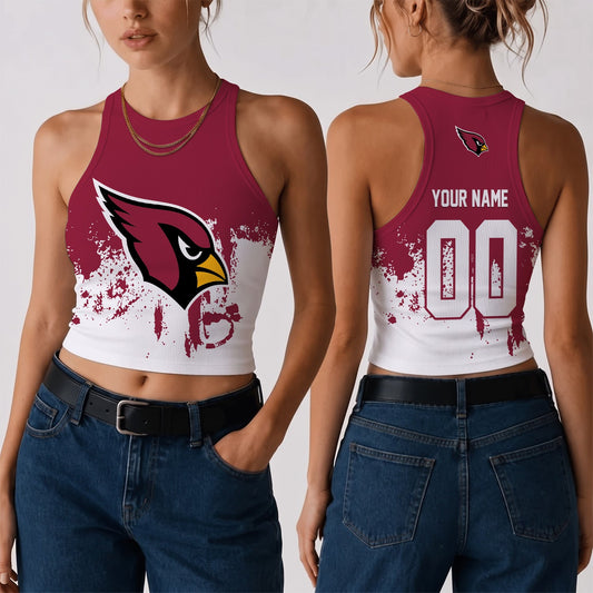 [TOUCHDOWN DEAL] NEW CUSTOMIZED NFL20 ARC THE CARDINALS WOMEN'S CROP TOP