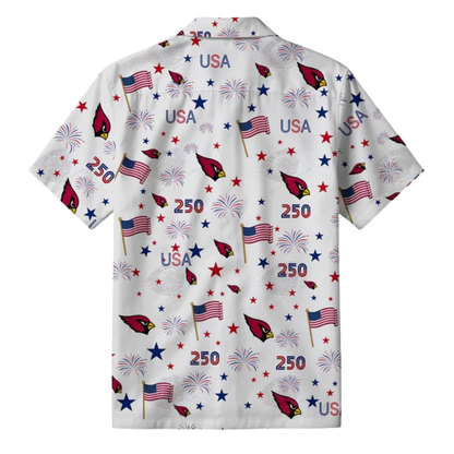 [TOUCHDOWN DEAL] NEW CUSTOMIZED NFL20 ARC ARIZONA CARDINALS PATRIOTIC 250 USA HAWAIIAN SHIRT