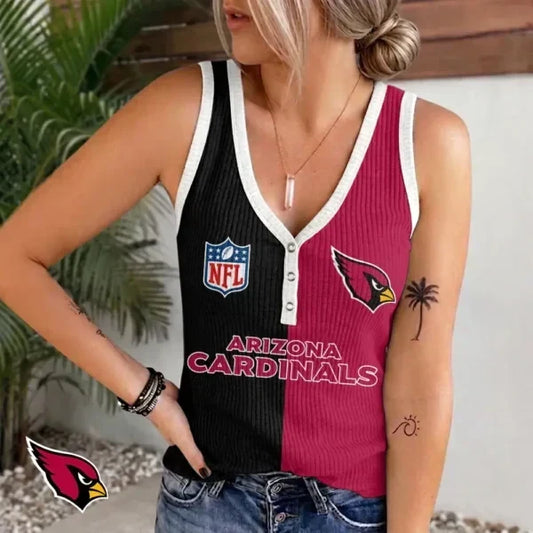 [TOUCHDOWN DEAL] NEW CUSTOMIZED NFL20 ARC ARIZONA CARDINALS WOMEN'S V-NECK TANK TOP