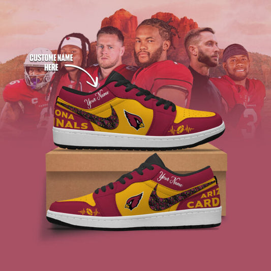 [TOUCHDOWN DEAL] NEW CUSTOMIZED NFL20 ARC ARIZONA CARDINALS AIR JORDAN LOW SHOES