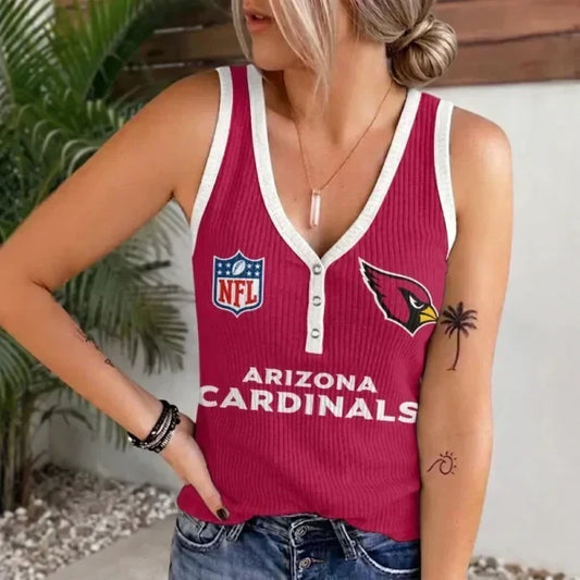 [TOUCHDOWN DEAL] NEW CUSTOMIZED NFL20 ARC ARIZONA CARDINALS WOMEN'S V-NECK TANK TOP