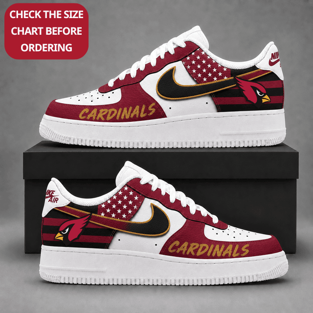 [TOUCHDOWN DEAL] NEW CUSTOMIZED NFL20 ARC ARIZONA CARDINALS AF1 SHOES