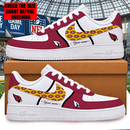 [TOUCHDOWN DEAL] NEW CUSTOMIZED NFL20 ARC ARIZONA CARDINALS AF1 SHOES