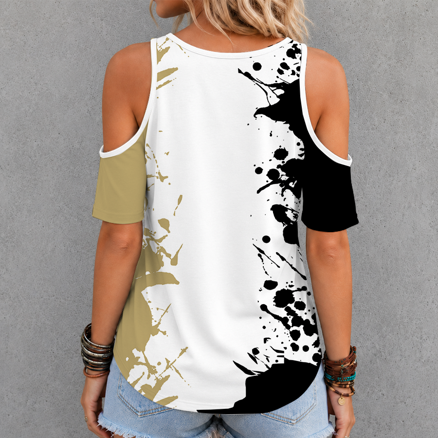 [TOUCHDOWN DEAL]NEW CUSTOMIZED NCAA FBS20 CRB COLORADO BUFFALOES CRISS CROSS V-NECK TOP