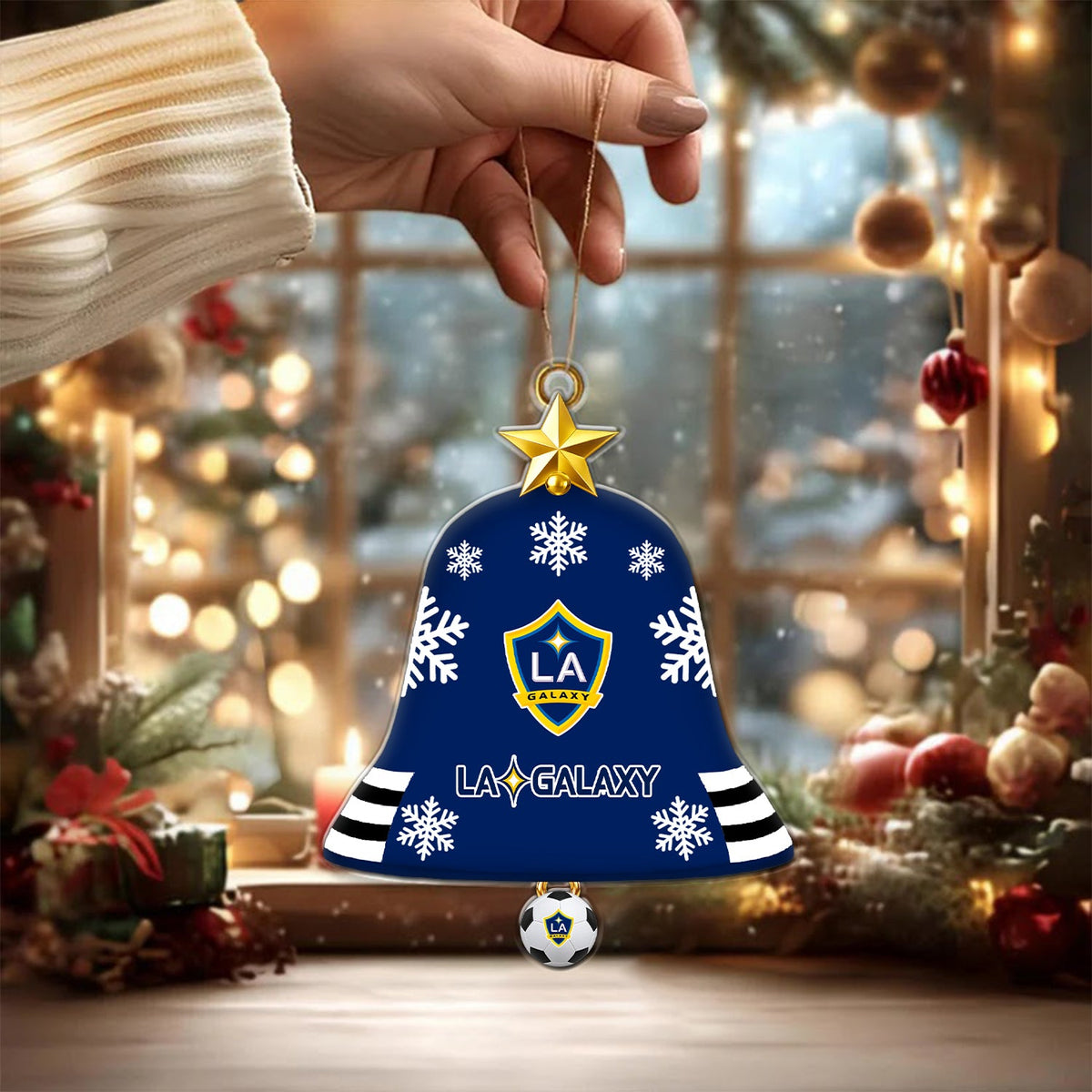 [GOAL DEAL] NEW CUSTOMIZED MLS20 LAG LA GALAXY CHRISTMAS ACRYLIC ORNAMENT