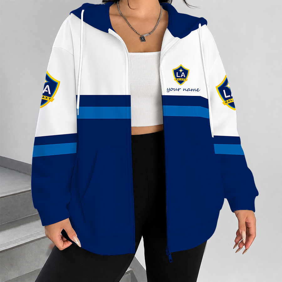 [GOAL DEAL] NEW CUSTOMIZED MLS20 LAG LA GALAXY ZIP HOODIE