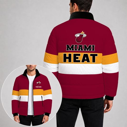 [SLAM DUNK DEAL] NEW CUSTOMIZED NBA20 MHE THE HEAT PUFFER JACKET