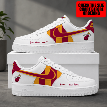 [SLAM DUNK DEAL] NEW CUSTOMIZED NBA20 MHE MIAMI HEAT AF1 SHOES