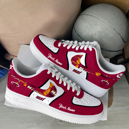 [SLAM DUNK DEAL] NEW CUSTOMIZED NBA20 MHE MIAMI HEAT AF1 SHOES