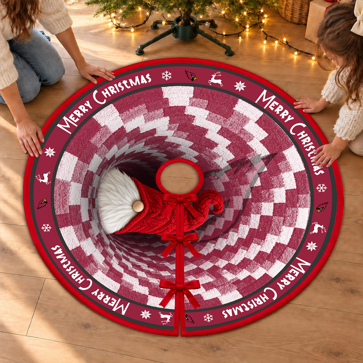 [TOUCHDOWN DEAL] NEW CUSTOMIZED NFL20 ARC THE CARDINALS CHRISTMAS TREE SKIRT