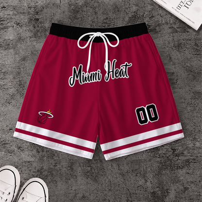 [HOT DEAL] NEW CUSTOMIZED NBA20 MHE MIAMI HEAT SHORT PANTS