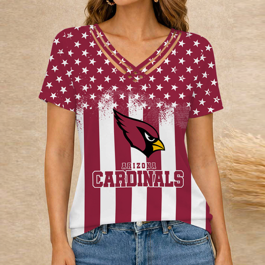 [TOUCHDOWN DEAL] NEW CUSTOMIZED NFL20 ARC ARIZONA CARDINALS V-NECK SHIRT
