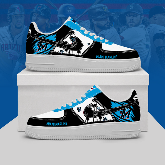 [HOMERUN DEAL] NEW CUSTOMIZED MLB20 MMS MIAMI MARLINS AF1 SHOES