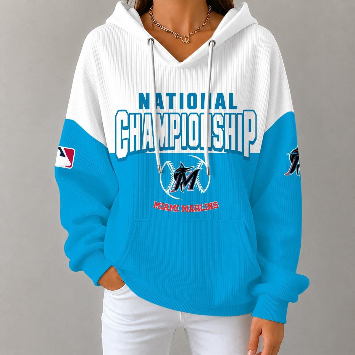 [HOMERUN DEAL] NEW CUSTOMIZED MLB20 MMS MIAMI MARLINS RIBBED HOODIE & SWEATSHIRT