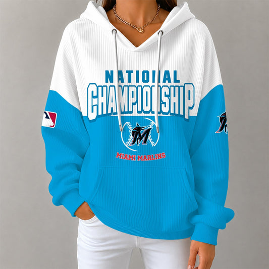 [HOMERUN DEAL] NEW CUSTOMIZED MLB20 MMS MIAMI MARLINS RIBBED HOODIE & SWEATSHIRT