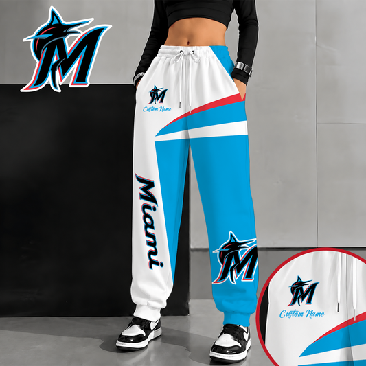 [HOMERUN DEAL] NEW CUSTOMIZED MLB20 MMS MIAMI MARLINS SWEATPANTS