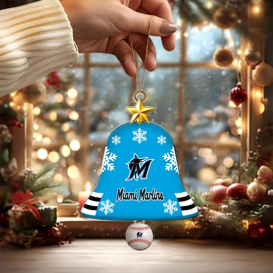 [HOMERUN DEAL] NEW CUSTOMIZED MLB20 MMS MIAMI MARLINS CHRISTMAS ACRYLIC ORNAMENT