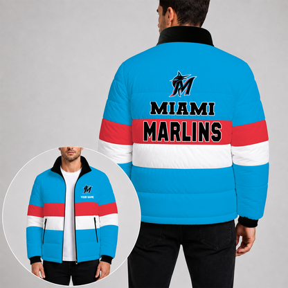 [HOMERUN DEAL] NEW CUSTOMIZED MLB 20 THE MARLINS PUFFER JACKET