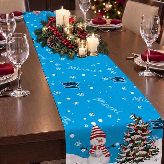 [HOMERUN DEAL] NEW CUSTOMIZED MLB20 MMS MIAMI MARLINS TABLE RUNNER