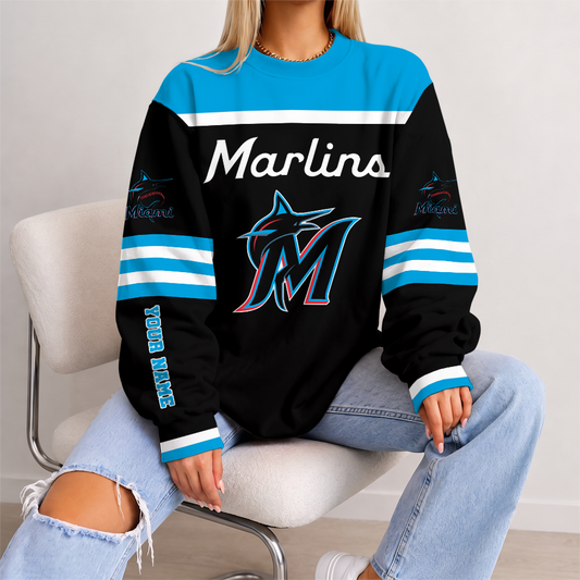 [HOMERUN DEAL] NEW CUSTOMIZED MLB20 MMS MIAMI MARLINS UNISEX SWEATSHIRT