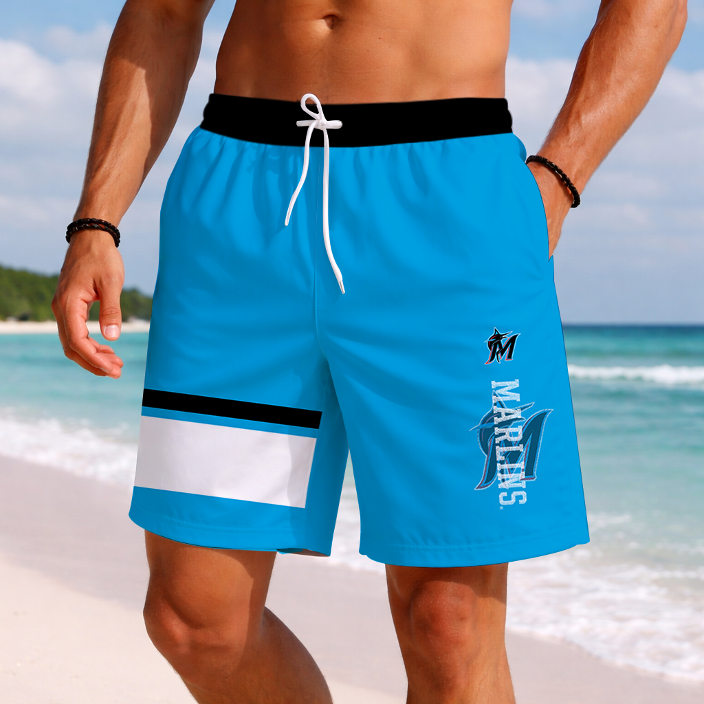 [HOMERUN DEAL] NEW PREMIUM MLB20 MMS MIAMI MARLINS BASEBALL SHORT PANTS