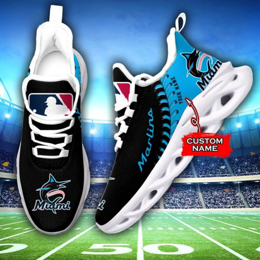[HOMERUN DEAL] NEW CUSTOMIZED MLB20 MMS MIAMI MARLINS MAX SOUL SHOES