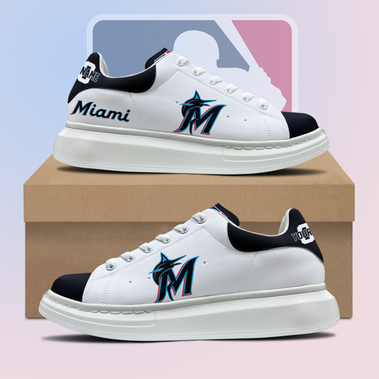 [HOMERUN DEAL] NEW CUSTOMIZED MLB20 MMS MIAMI MARLINS MCQUEEN SHOES