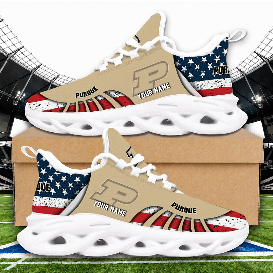 [SLAM DUNK DEAL] NEW CUSTOMIZED NCAA MAM20 PUB PURDUE BOILERMAKERS STRAPPY UNISEX CLUNKY SNEAKERS