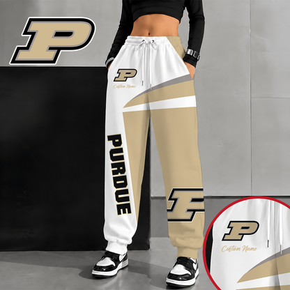 [SLAM DUNK DEAL] NEW CUSTOMIZED NCAA MAM20 PUB PURDUE BOILERMAKERS SWEATPANTS