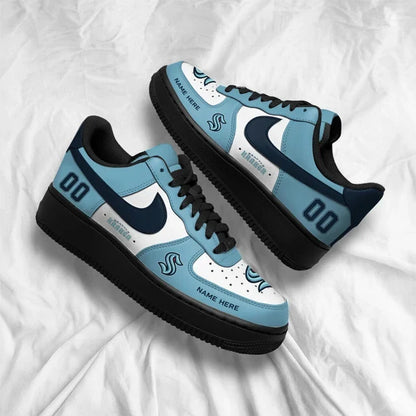 [PUCK DROP DEAL] NEW CUSTOMIZED NHL20 STK SEATTLE KRAKEN AF1 SHOES