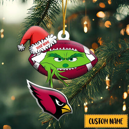 [TOUCHDOWN DEAL] NEW CUSTOMIZED NFL20 ARC ARIZONA CARDINALS CHRISTMAS ACRYLIC ORNAMENT