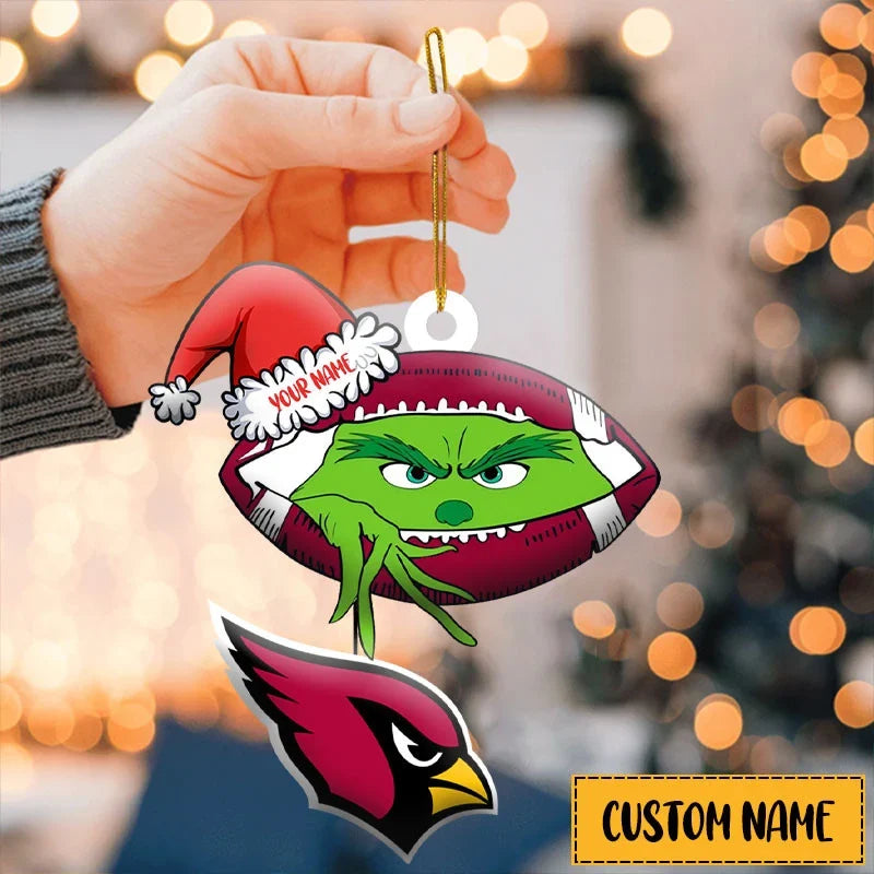 [TOUCHDOWN DEAL] NEW CUSTOMIZED NFL20 ARC ARIZONA CARDINALS CHRISTMAS ACRYLIC ORNAMENT