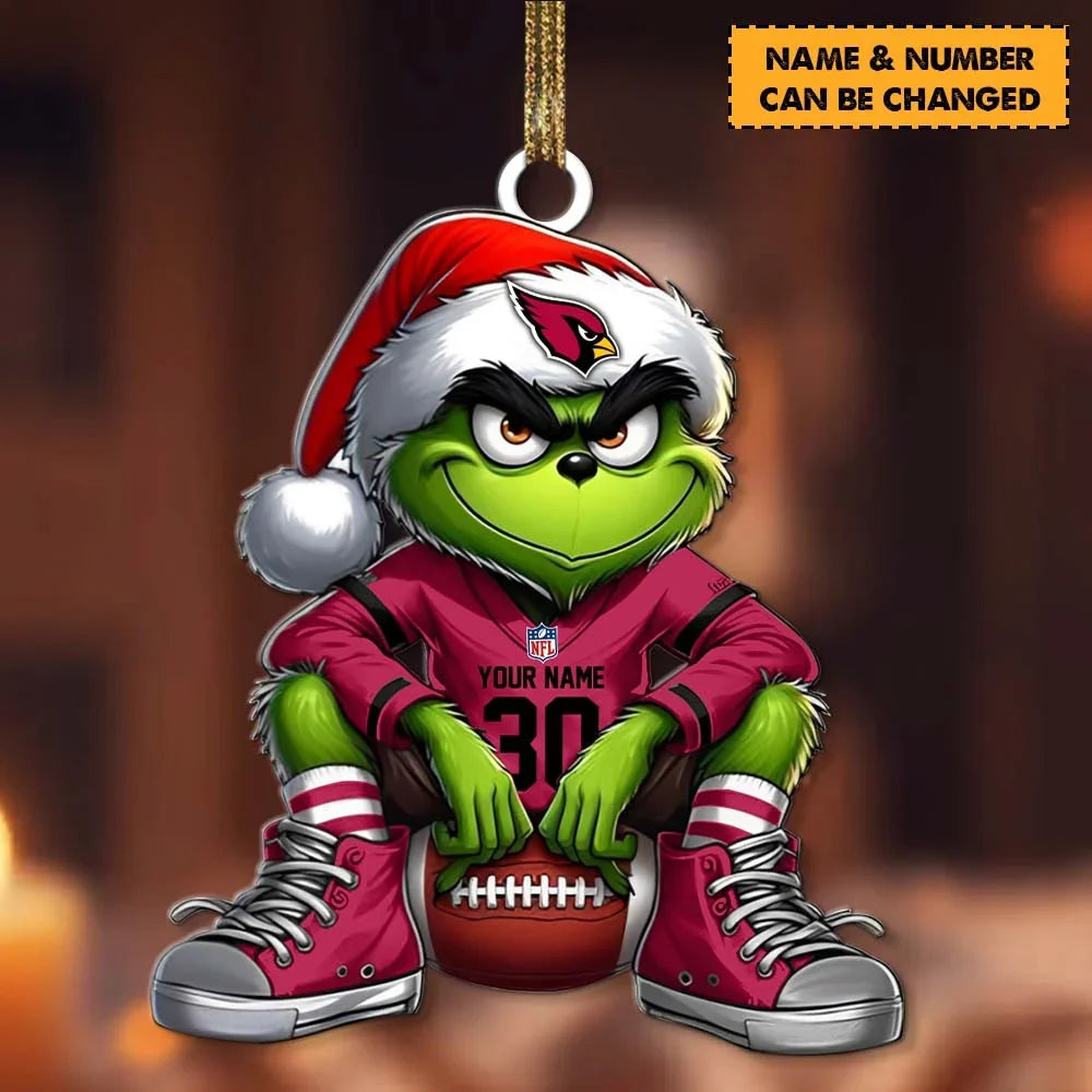 [TOUCHDOWN DEAL] NEW CUSTOMIZED NFL20 ARC ARIZONA CARDINALS CHRISTMAS ACRYLIC ORNAMENT