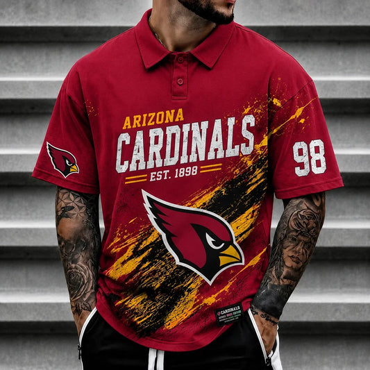 [TOUCHDOWN DEAL] NEW CUSTOMIZED NFL20 ARC ARIZONA CARDINALS POLO SHIRT