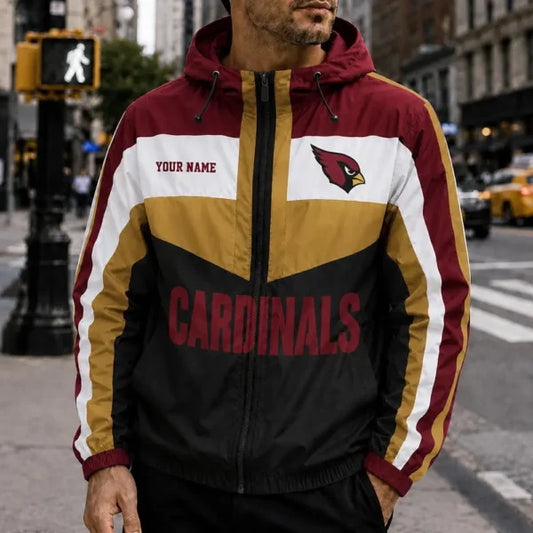 [TOUCHDOWN DEAL] NEW CUSTOMIZED NFL20 ARC ARIZONA CARDINALS WINDBREAKER JACKET
