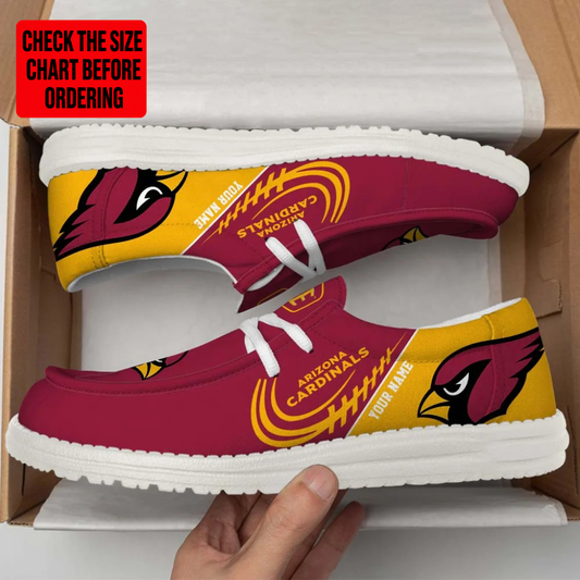 [TOUCHDOWN DEAL] NEW CUSTOMIZED NFL20 ARC ARIZONA CARDINALS LOAFER SHOES