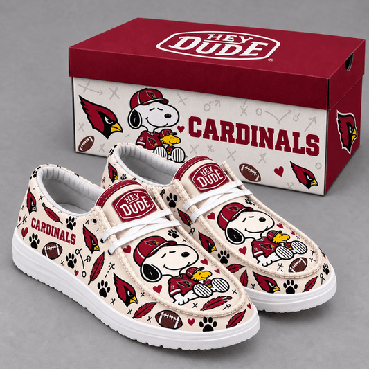 [TOUCHDOWN DEAL] NEW CUSTOMIZED NFL20 ARC ARIZONA CARDINALS LOAFER SHOES