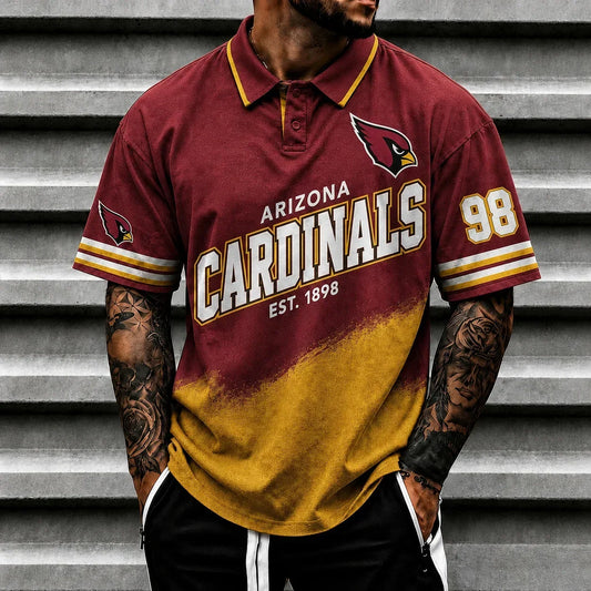 [TOUCHDOWN DEAL] NEW CUSTOMIZED NFL20 ARC ARIZONA CARDINALS POLO SHIRT