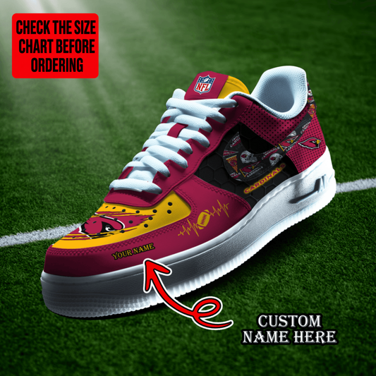 [TOUCHDOWN DEAL] NEW CUSTOMIZED NFL20 ARC ARIZONA CARDINALS AF1 SHOES
