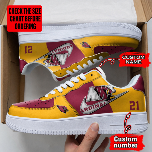 [TOUCHDOWN DEAL] NEW CUSTOMIZED NFL20 ARC ARIZONA CARDINALS AF1 SHOES