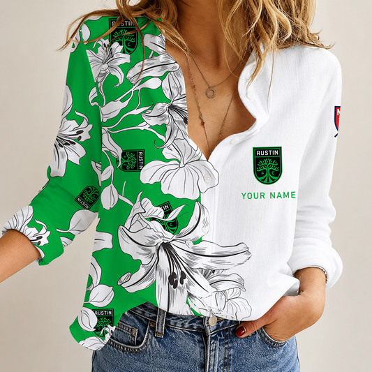[GOAL DEAL] NEW CUSTOMIZED MLS21 ATF AUSTIN FC WOMEN CASUAL SHIRT