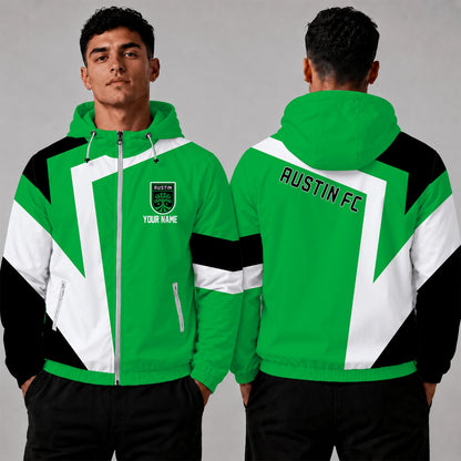 [GOAL DEAL] NEW CUSTOMIZED MLS21 ATF AUSTIN FC WINDBREAKER JACKET