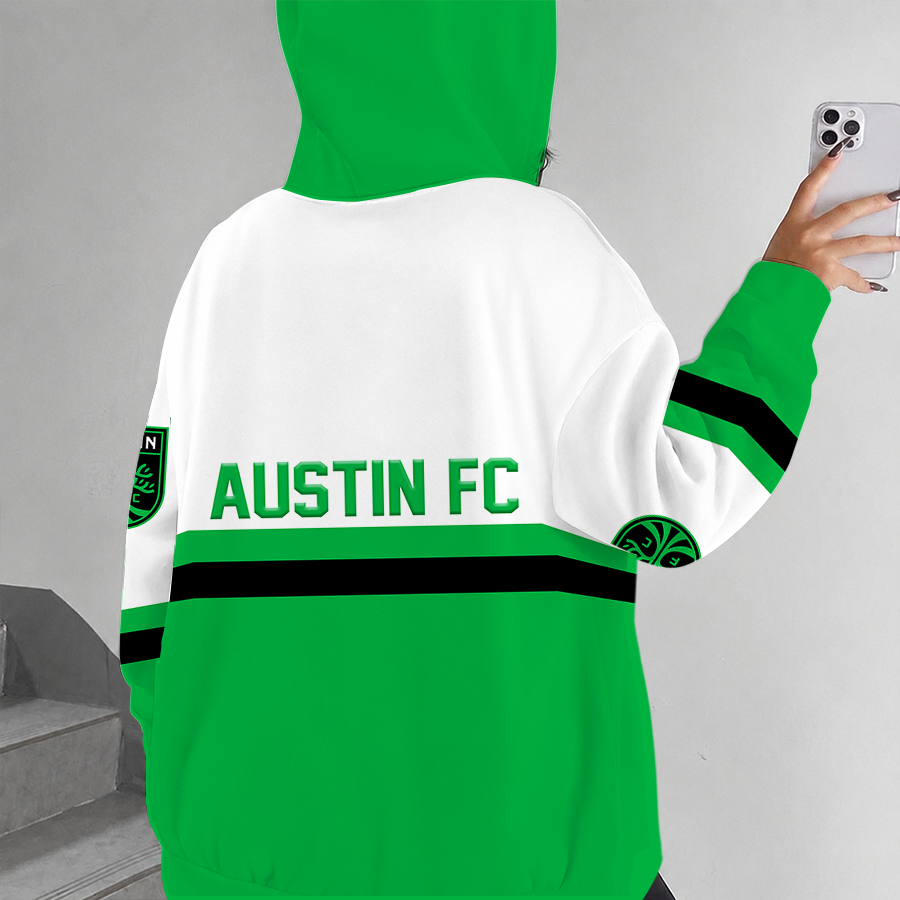 [GOAL DEAL] NEW CUSTOMIZED MLS21 ATF AUSTIN FC ZIP HOODIE