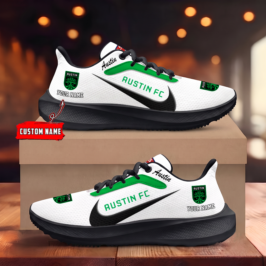 [GOAL DEAL] NEW CUSTOMIZED MLS21 ATF AUSTIN FC ROAD RUNNING SHOES