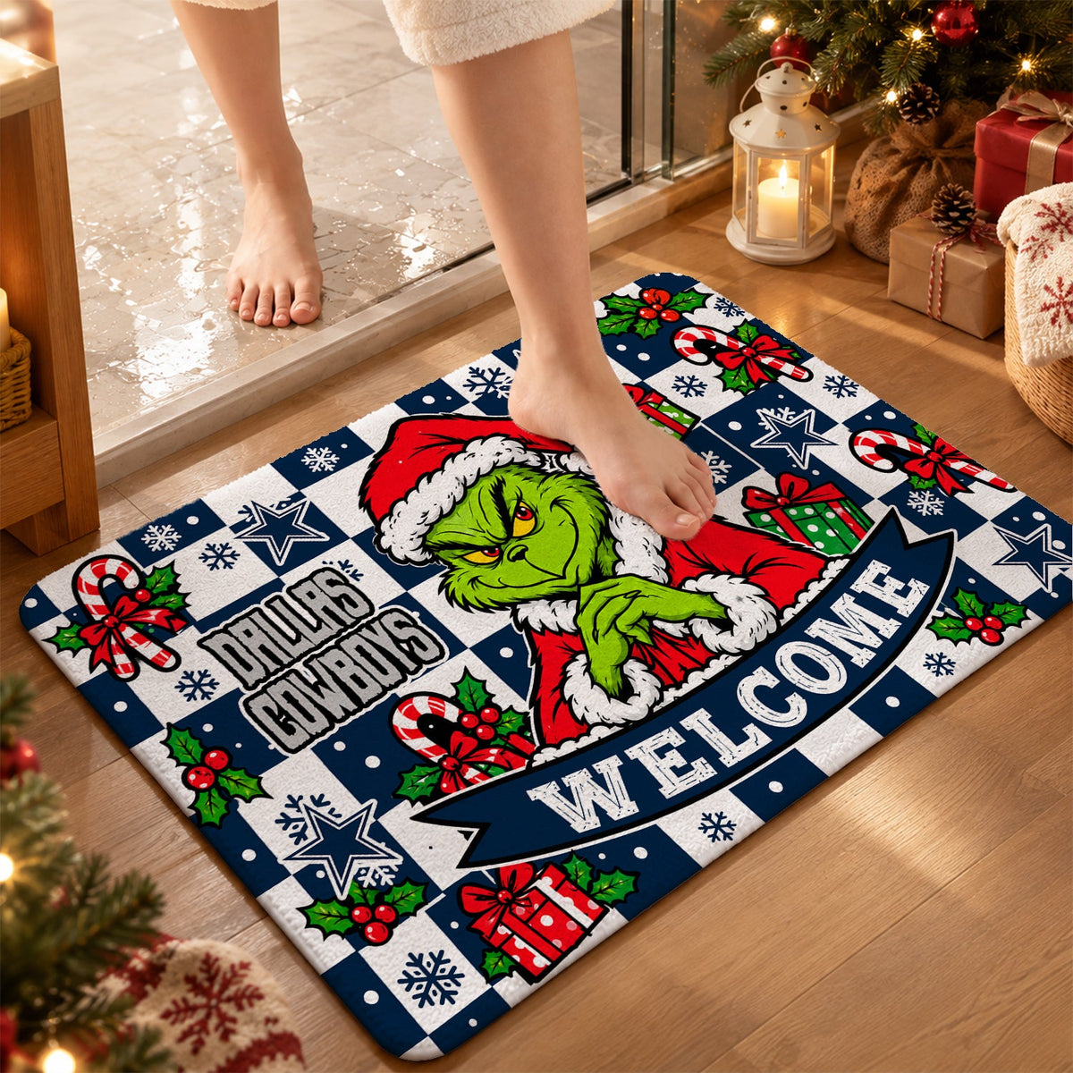 [TOUCHDOWN DEAL] NEW CUSTOMIZED NFL21 DCB THE COWBOYS FLOOR MAT & DOOR MAT