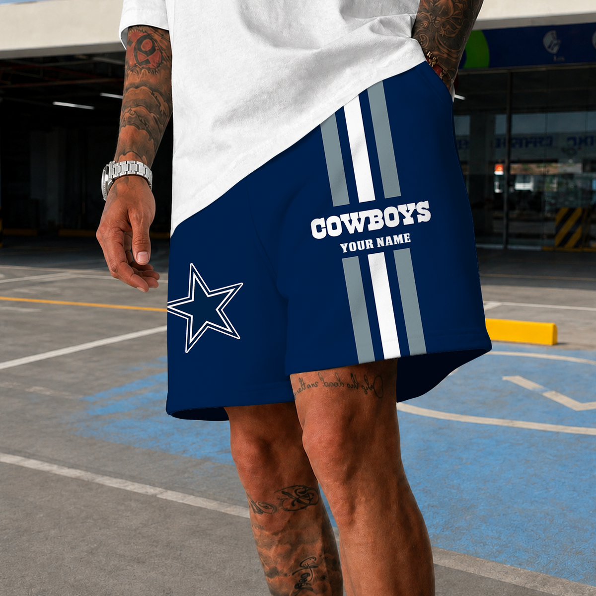 [TOUCHDOWN DEAL] NEW CUSTOMIZED NFL21 DCB DALLAS COWBOYS SHORT PANTS