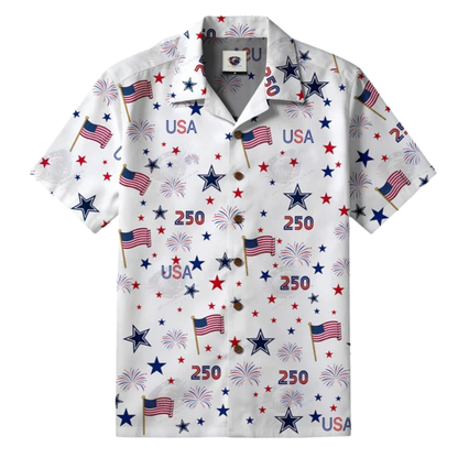 [TOUCHDOWN DEAL] NEW CUSTOMIZED NFL21 DCB DALLAS COWBOYS PATRIOTIC 250 USA HAWAIIAN SHIRT