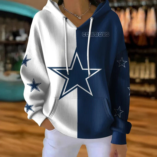 [TOUCHDOWN DEAL] NEW CUSTOMIZED NFL21 DCB DALLAS COWBOYS RIBBED HOODIE & SWEATSHIRT