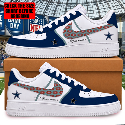 [TOUCHDOWN DEAL] NEW CUSTOMIZED NFL21 DCB DALLAS COWBOYS AF1 SHOES