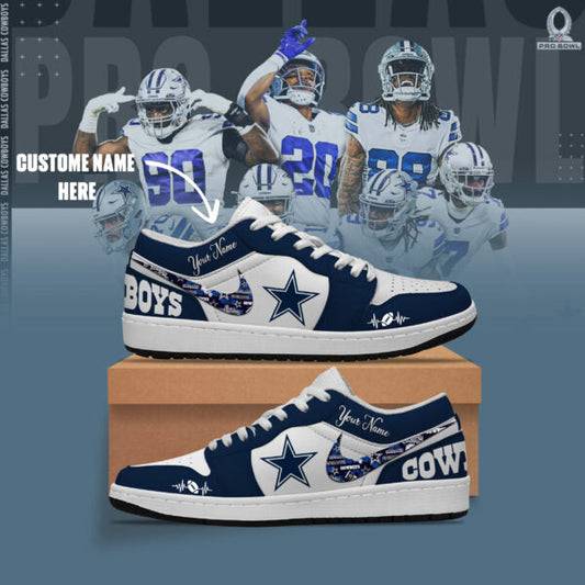 [TOUCHDOWN DEAL] NEW CUSTOMIZED NFL21 DCB DALLAS COWBOYS AIR JORDAN LOW SHOES